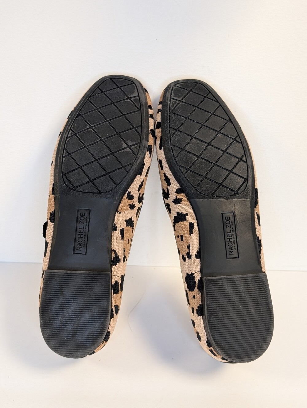Rachel Zoe Saylor Leopard Print Knit Mary Jane Flats Size 8M - Picture 11 of 15
